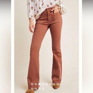 Anthropologie Brown Boot Cut Pants
